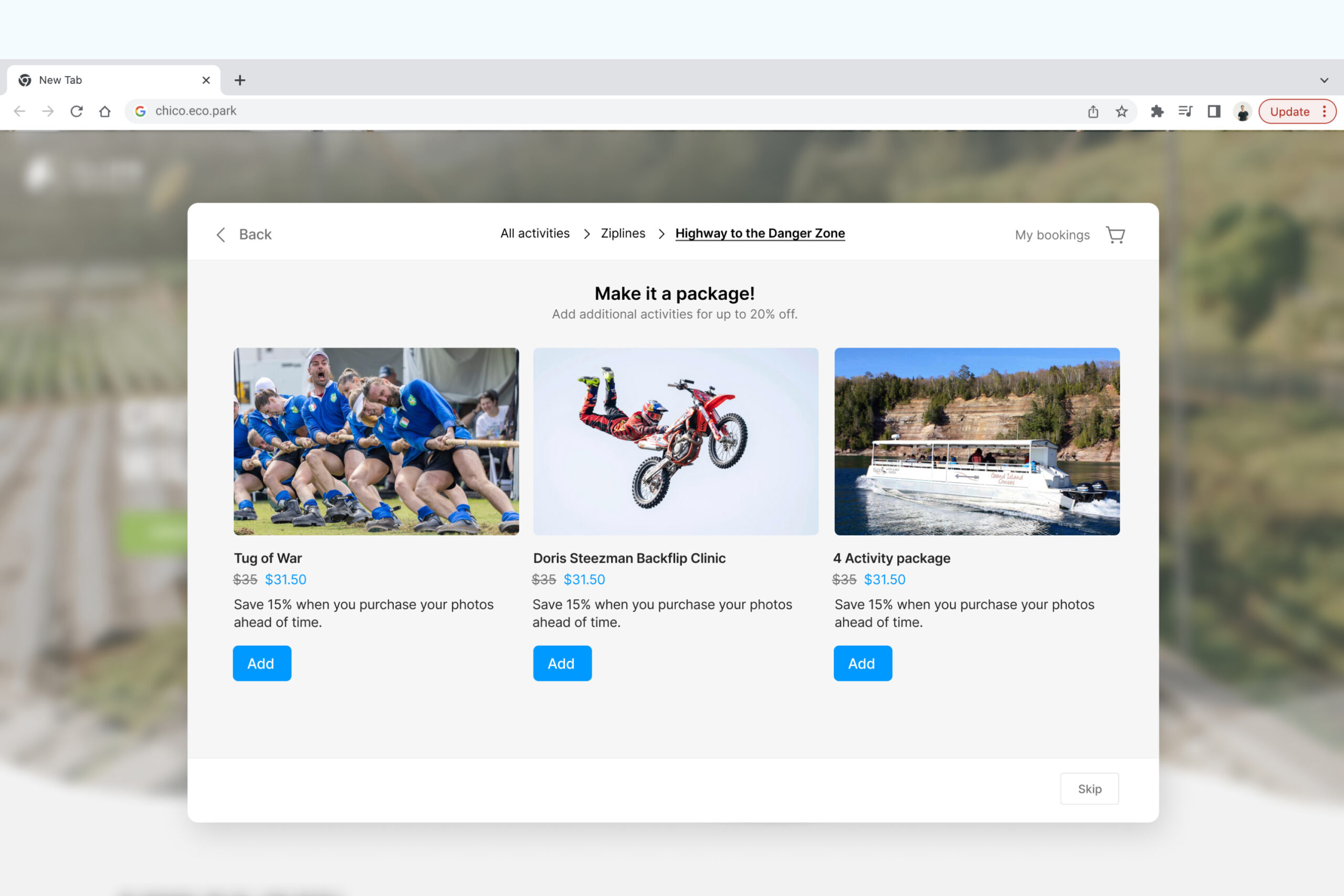 Packaging multiple activities